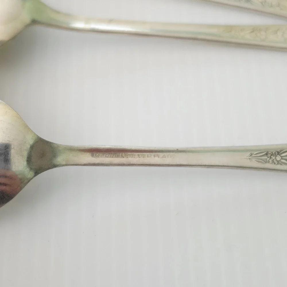 4 Meriden IS Silverplate DELIGHT Teaspoons 6